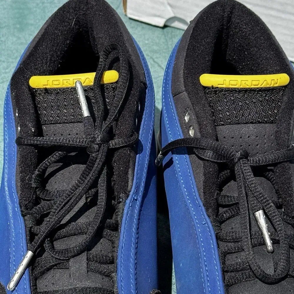 Jordan Air Jordan 14 Retro Low Laney 2015 Blue Suede Sneaker 807511-405